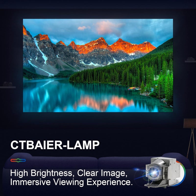 CTBAIER RLC-079 Quality Replacement Projector Bulb Lamp for VIEWSONIC PJD7820HD PJD7822HDL VS14937 for ACER P1500 H6510BD with Housing - Image 4